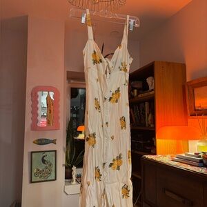 Floral White Reformation Dress